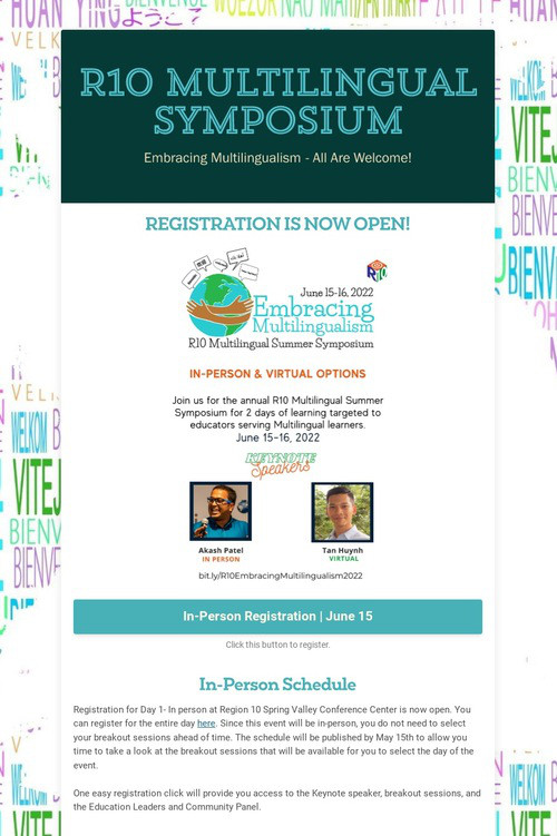 R10 Multilingual Symposium