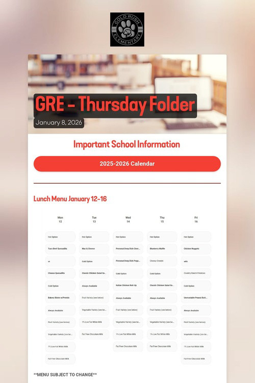 GRE - Thursday Folder
