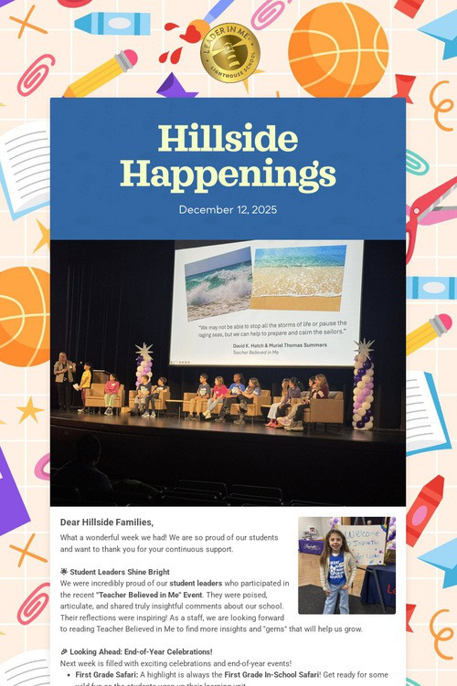 Hillside Happenings