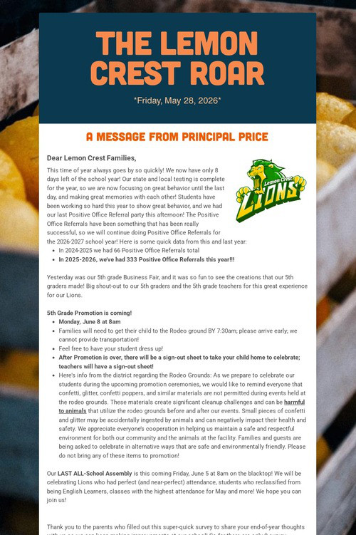 The Lemon Crest ROAR