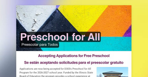 Preschool for All