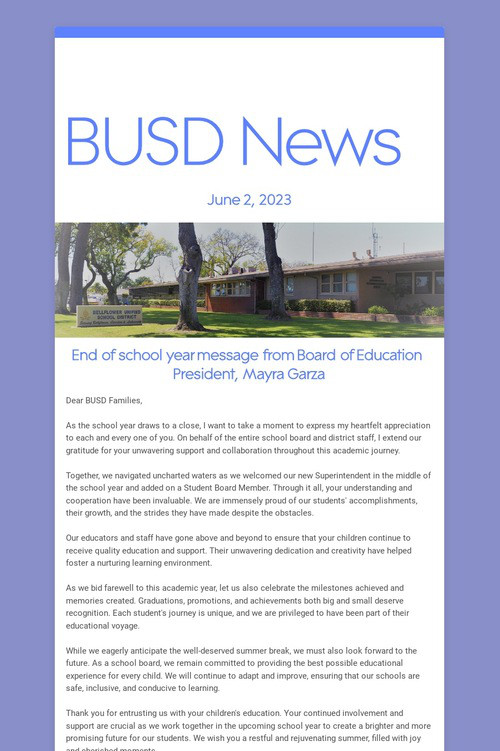 BUSD News