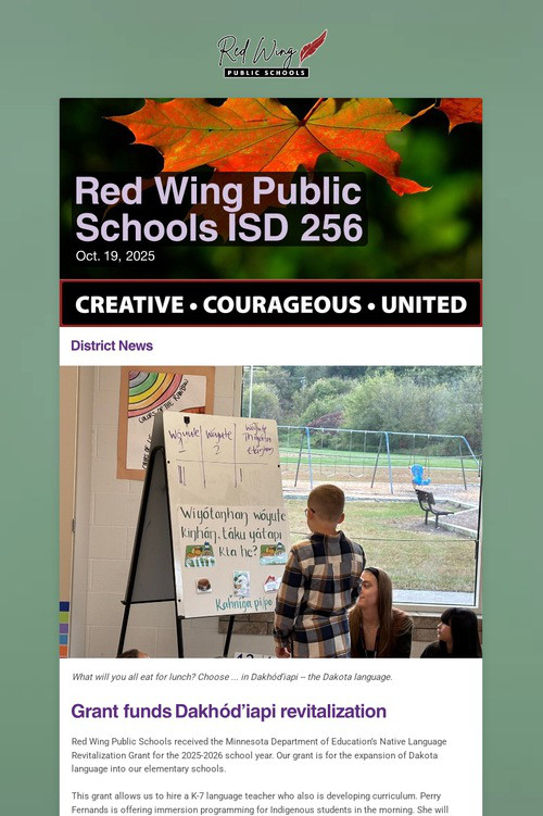 Red Wing Public Schools ISD 256
