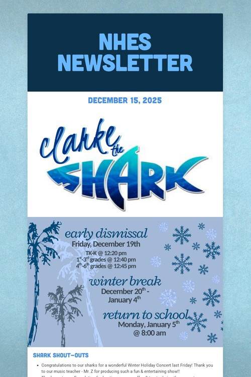NHES Newsletter