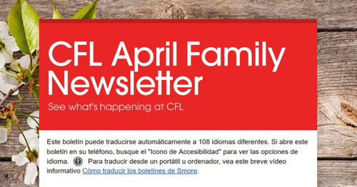 CFL April Family Newsletter