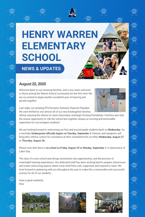 Warren School Weekly Update