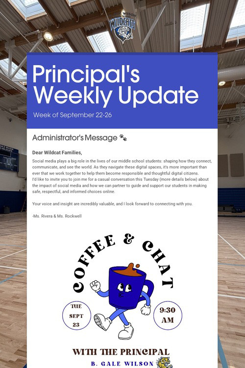 Principal's Weekly Update