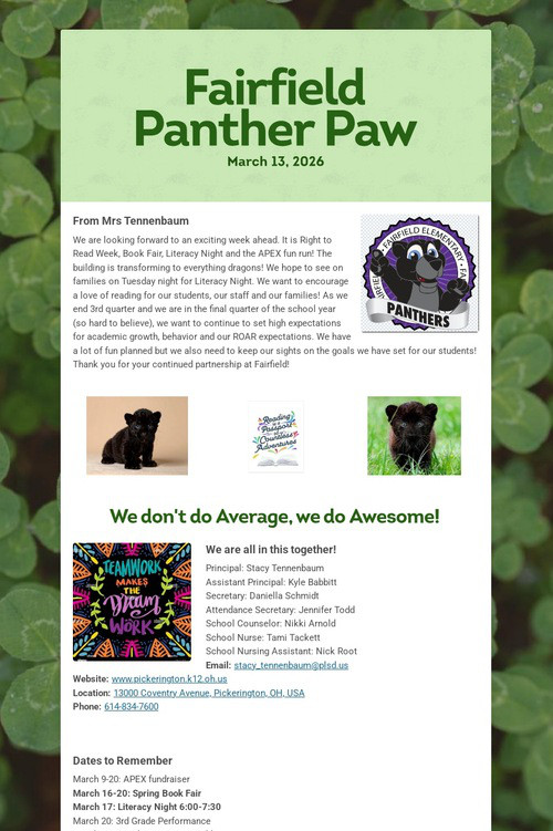 Fairfield Panther Paw