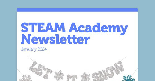STEAM Academy Newsletter