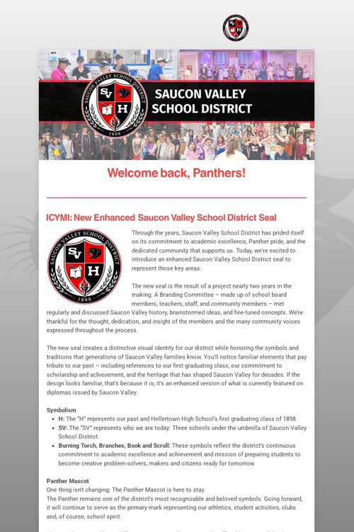 SVSD Monthly Newsletter