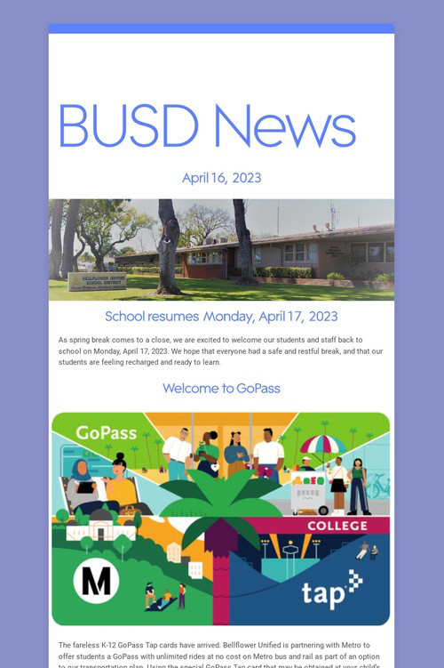 BUSD News