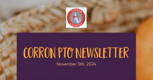 Corron PTO Newsletter