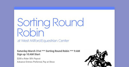 Sorting Round Robin | Smore Newsletters