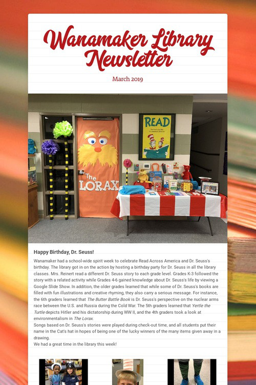 Wanamaker Library Newsletter