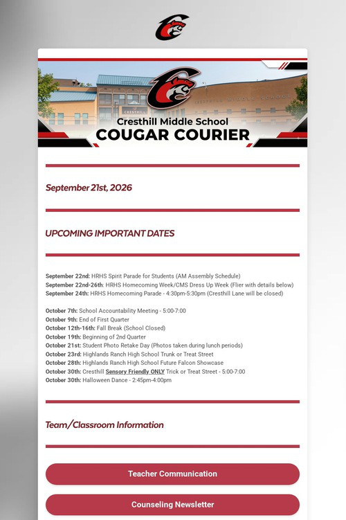 Cresthill Cougar Courier