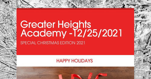 Greater Heights Academy -12/25/2021