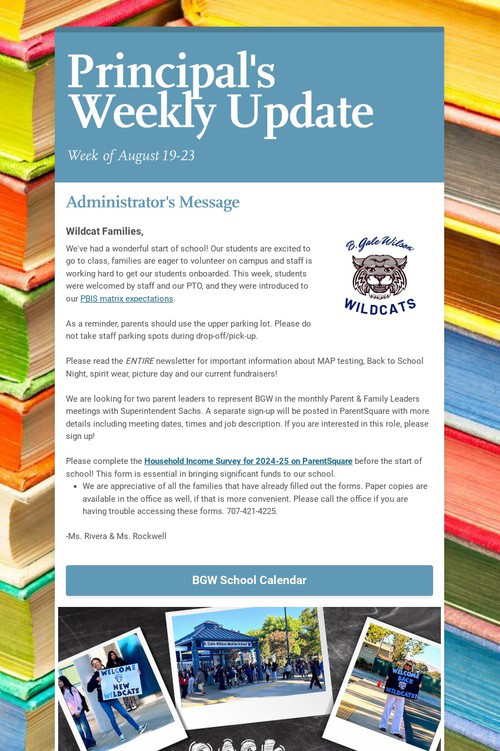 Principal's Weekly Update