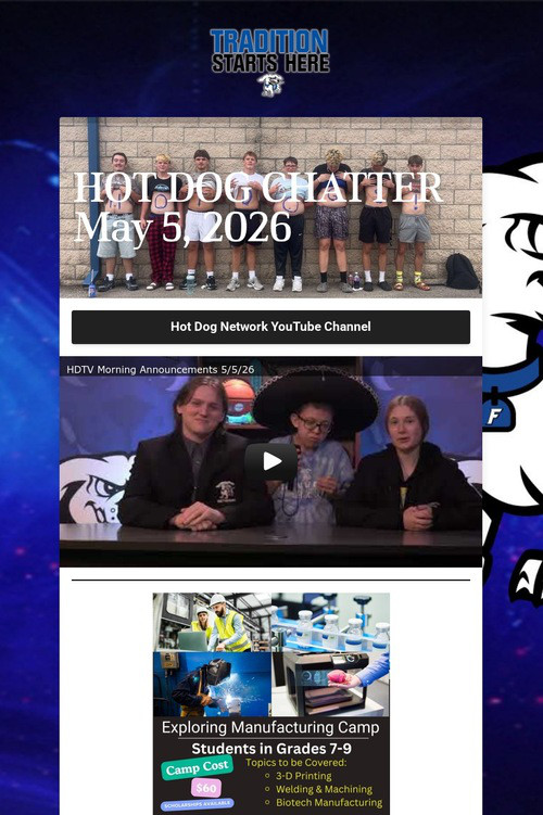 HOT DOG CHATTER May 5, 2026