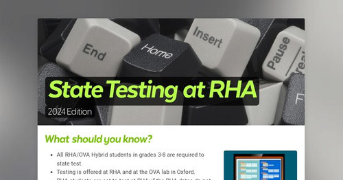 State Testing at RHA