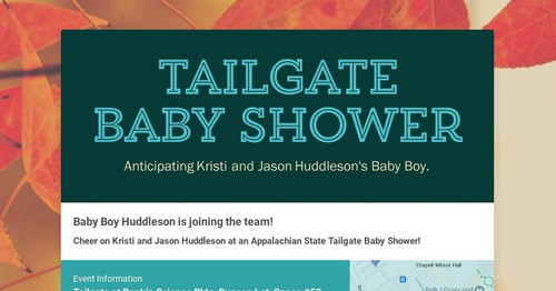 Tailgate Baby Shower | Smore Newsletters