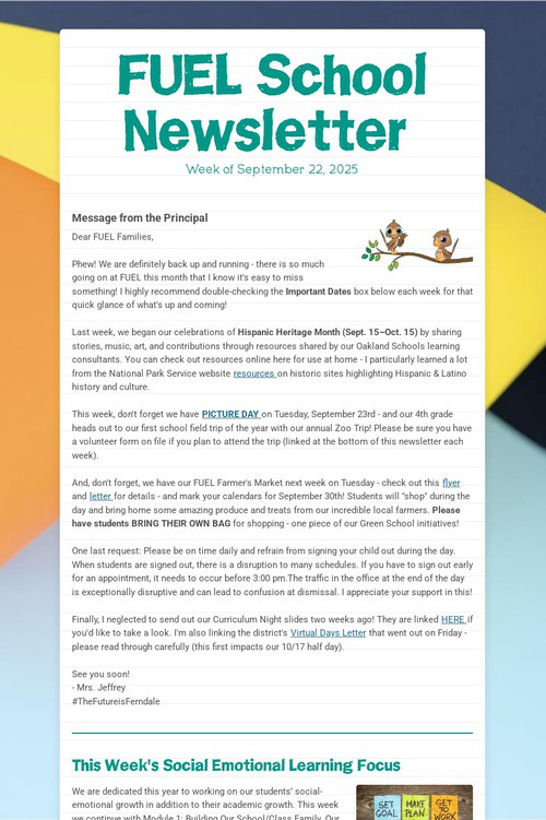 FUEL School Newsletter