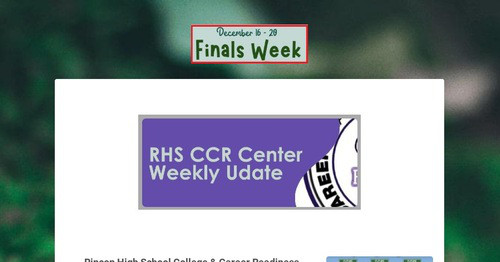 RHS Weekly Update Flyer