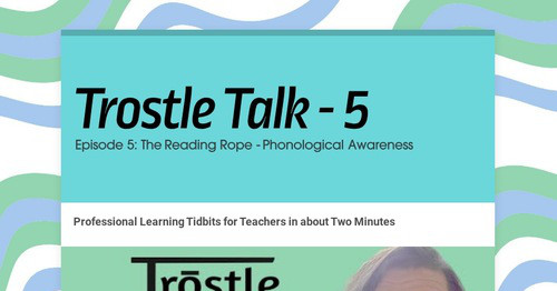 Trostle Talk - 5