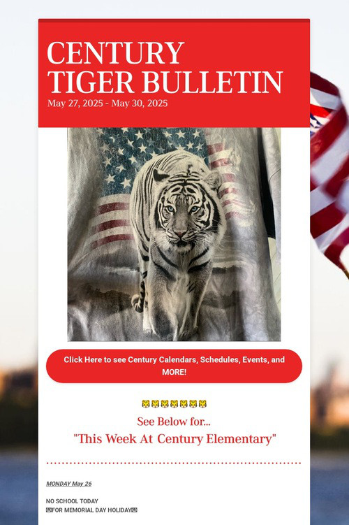 CENTURY              TIGER BULLETIN