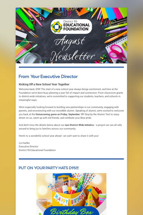 August Newsletter
