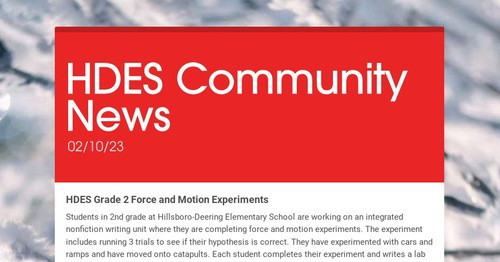 HDES Community News