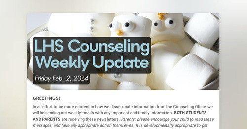 LHS Counseling Weekly Update