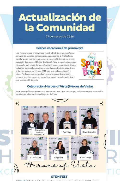 Actualización de la Comunidad