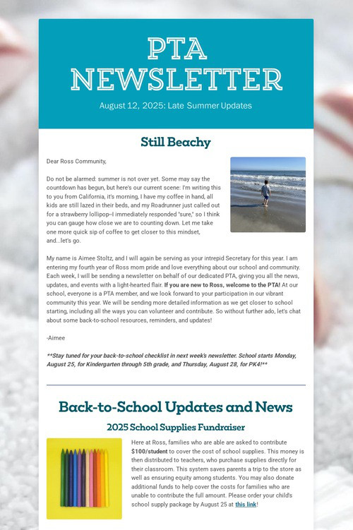 PTA Newsletter