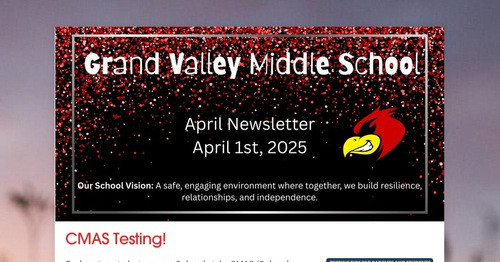 GVMS April Newsletter!