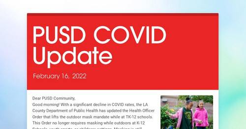 PUSD COVID Update