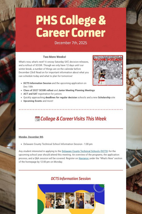 PHS College & Career Corner