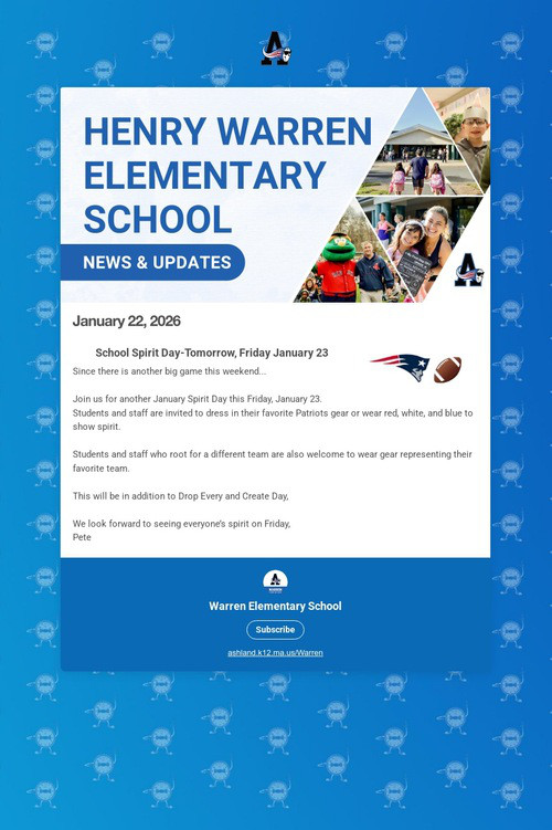 Warren School Weekly Update