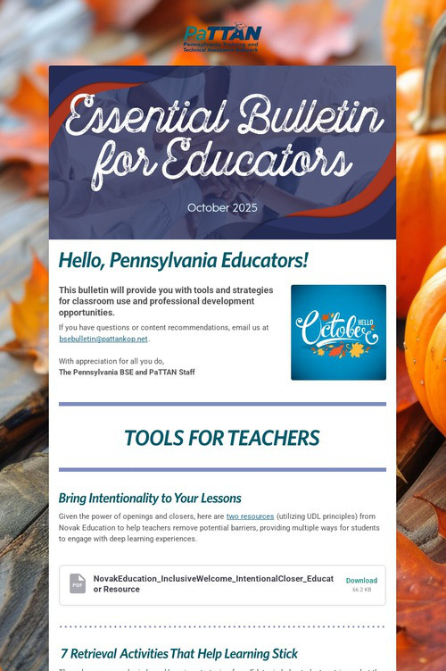 Essential Bulletin for Educators