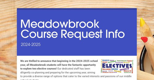 Meadowbrook Course Request Info