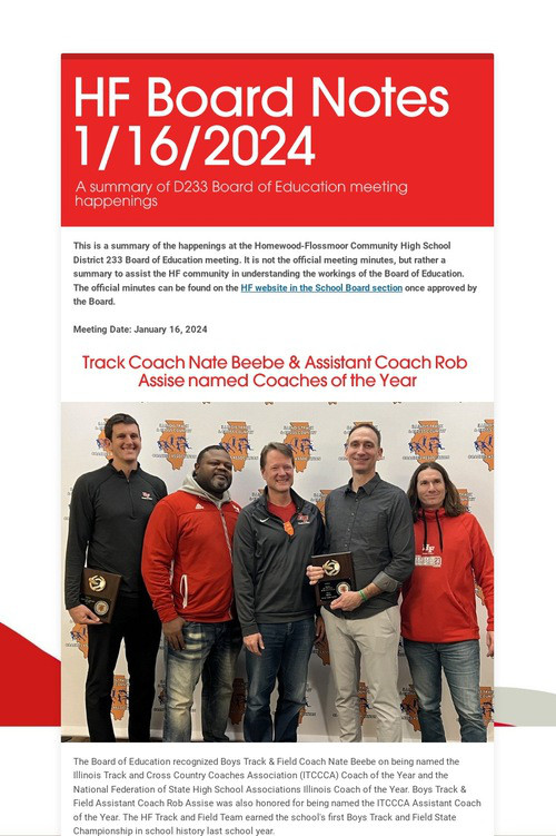 HF Board Notes 1/16/2024