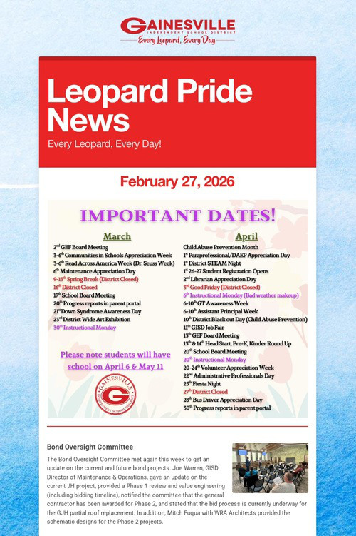 Leopard Pride News