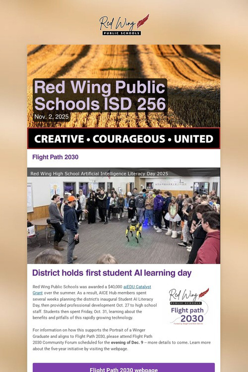 Red Wing Public Schools ISD 256