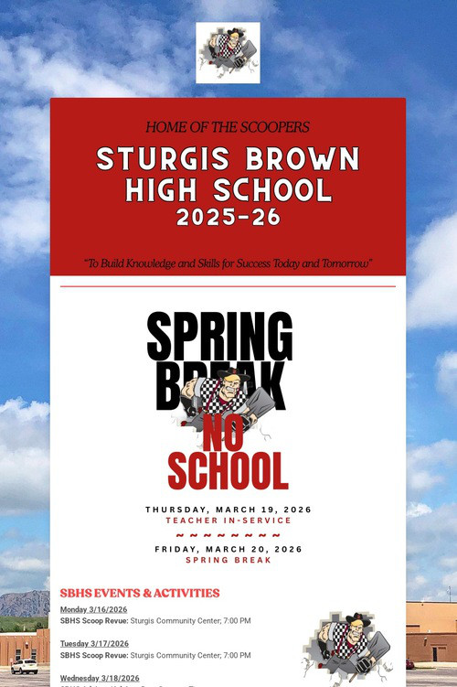 STURGIS BROWN HIGH SCHOOL