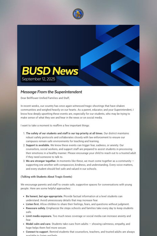 BUSD News