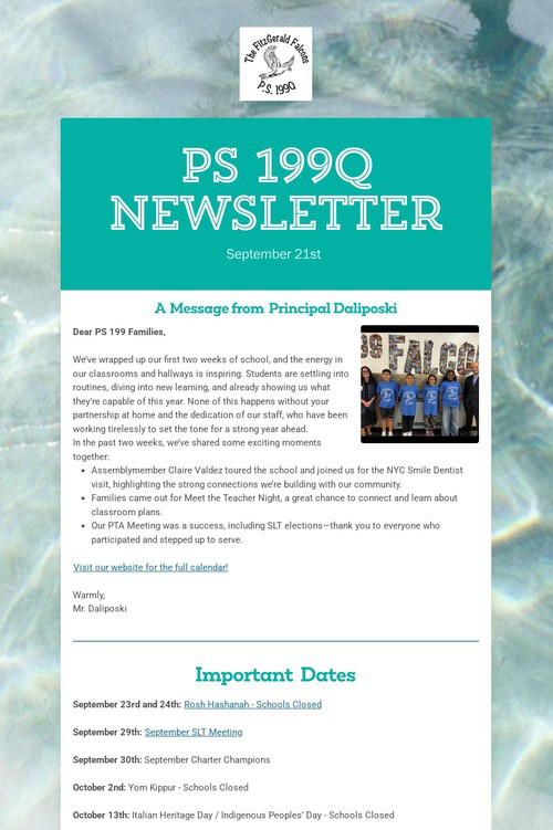 PS 199Q Newsletter