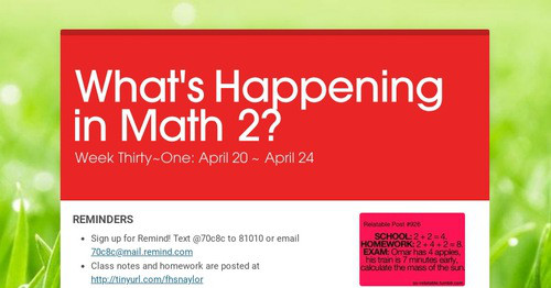Math Graph Digital Newsletter Design newsletters to spread the word online | Smore