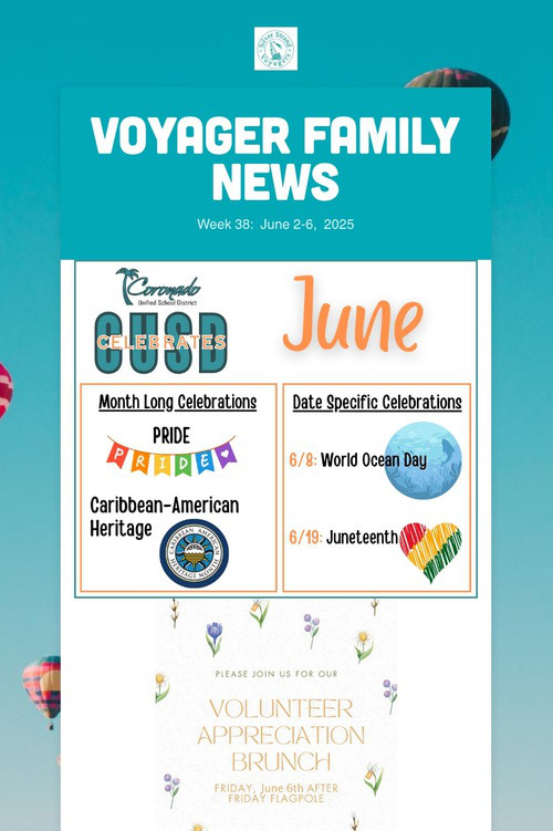 Voyager Family News
