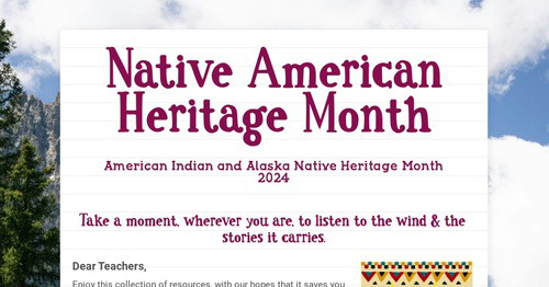 Native American Heritage Month