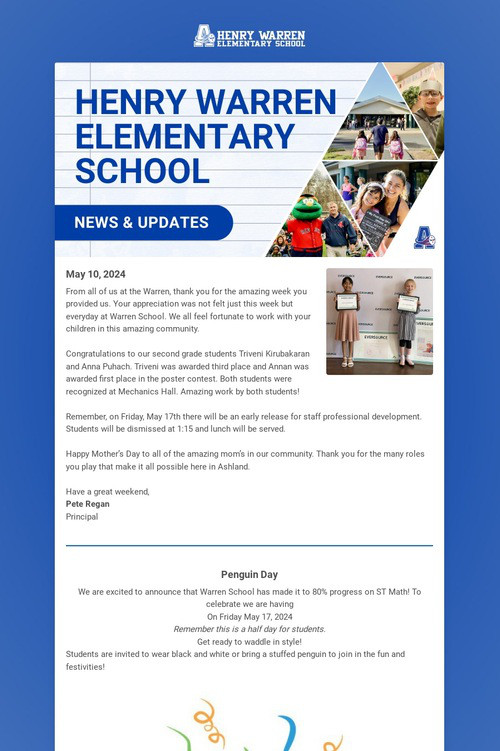 Warren School Weekly Update