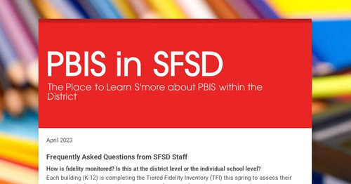 PBIS in SFSD